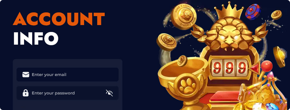 Nine Casino Login Account Information